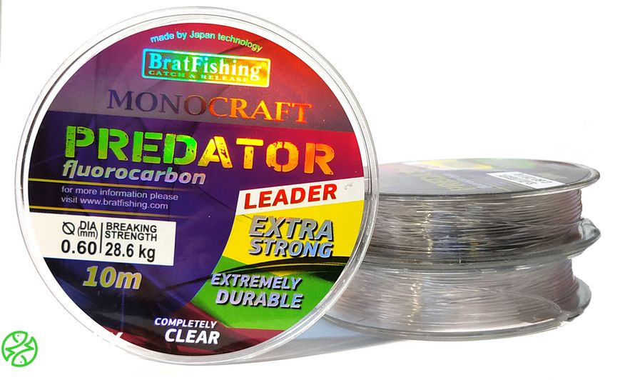 MONOCRAFT FLUOROCARBON PREDATOR LEADER 10 m / 0.14 mm 115 фото